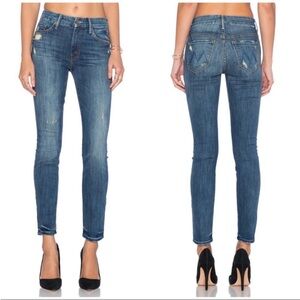 MOTHER The Looker Rough It Up Denim Skinny Distress Jeans 27